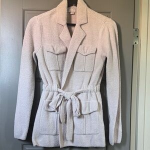 Barefoot Dreams CozyChic Lite Tan Teddy Jacket